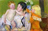 Mary Cassatt Famous Paintings - After The Bath